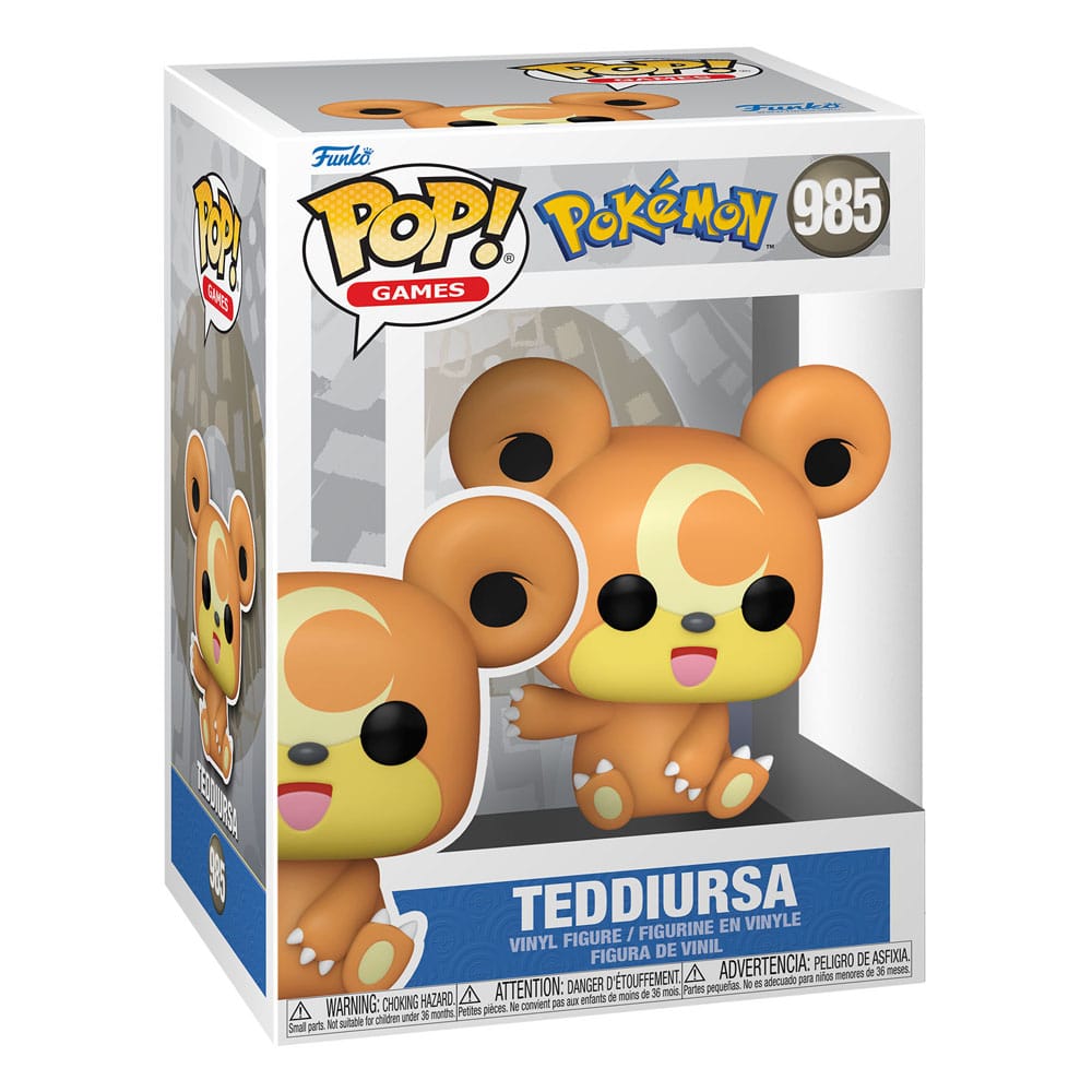 Pokemon POP! Games Vinyl Figur Teddiursa(EMEA) 9 cm Image 3
