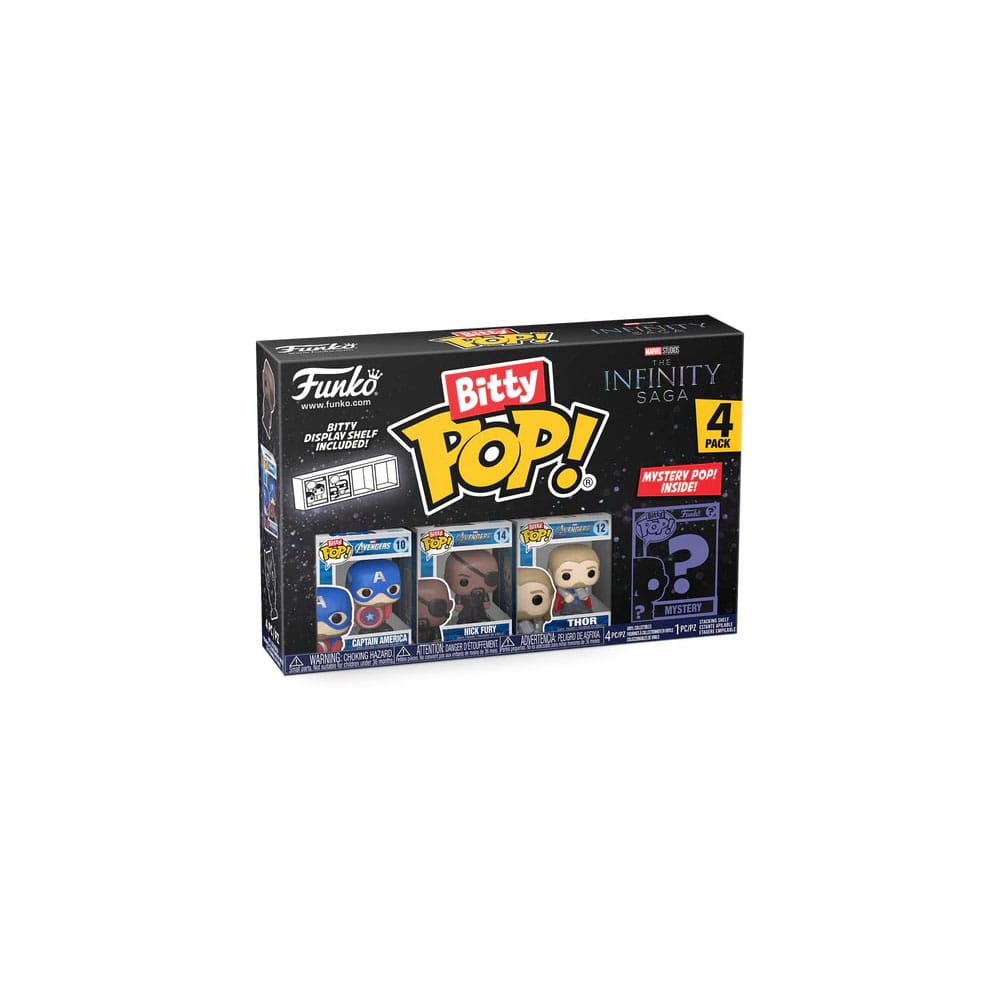 Marvel Bitty POP! Vinyl Figuren 4er-Pack Captain America 2,5 cm Image 3