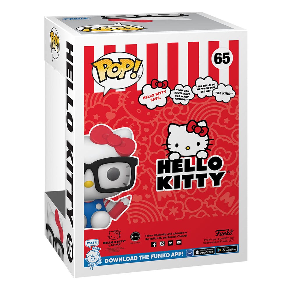 Hello Kitty POP! Sanrio Vinyl Figur Hello Kitty Nerd 9 cm Image 3