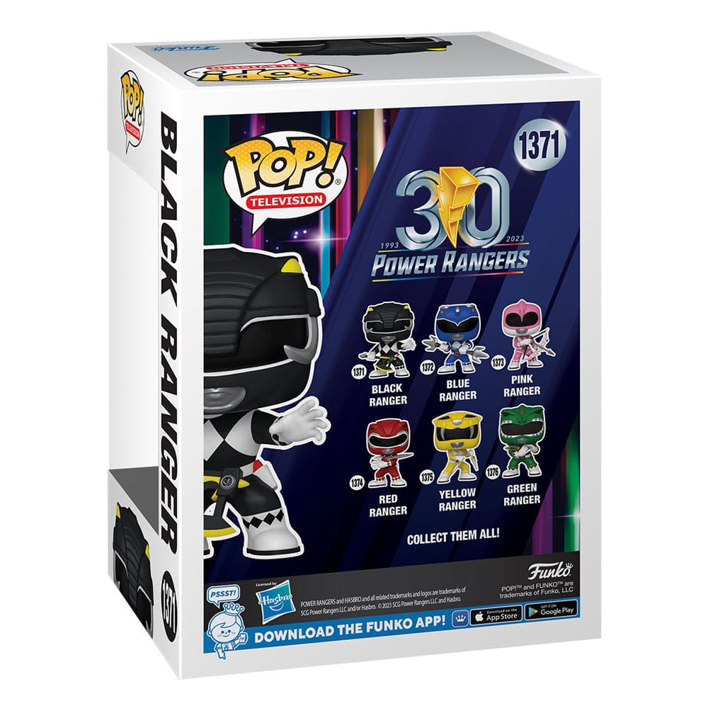 Power Rangers 30th POP! TV Vinyl Figur Black Ranger 9 cm Image 3