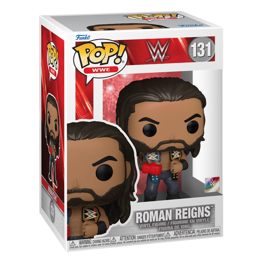 WWE POP! Vinyl Figur Roman Reigns w/Belts 9 cm Image 2