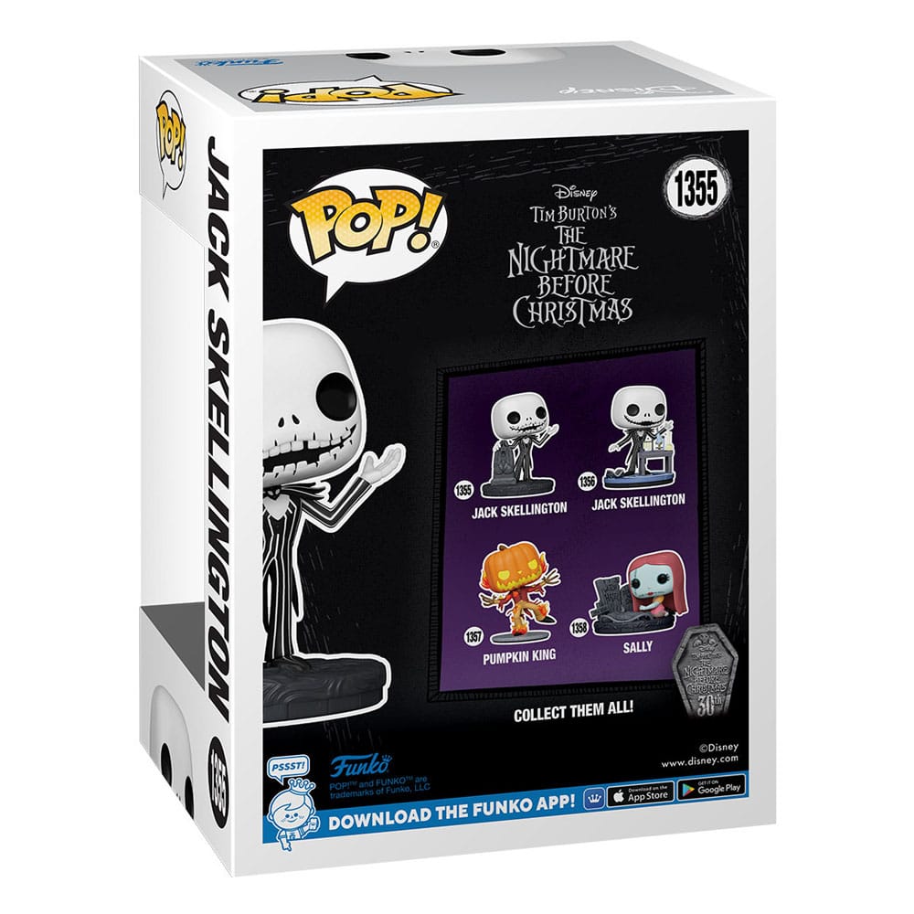 Nightmare before Christmas 30th POP! Disney Vinyl Figur Jack w/Gravestone 9 cm Image 3