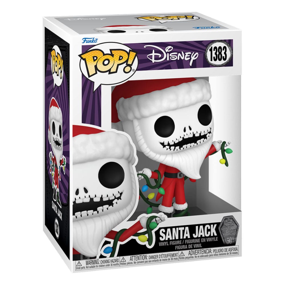 Nightmare before Christmas 30th POP! Disney Vinyl Figur Santa Jack 9 cm Image 2