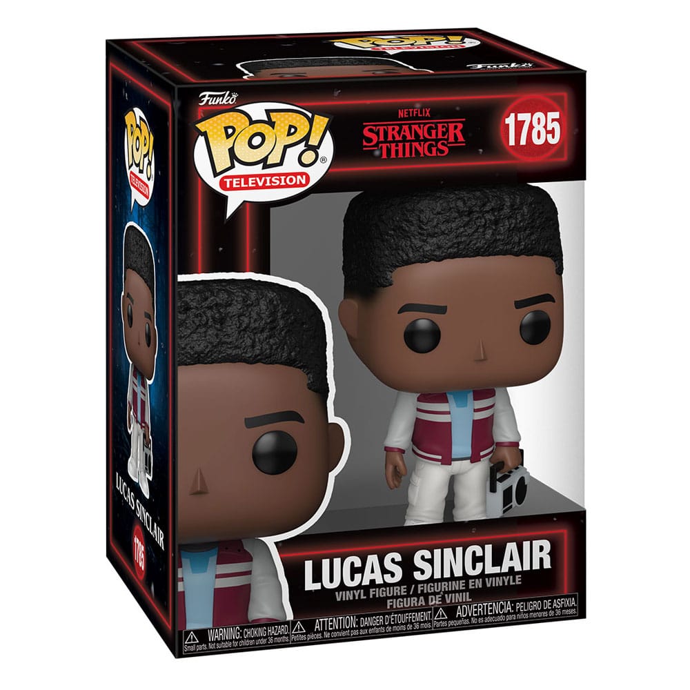 Stranger Things POP! Television Vinyl Figuren Lucas Sinclair with Boombox 9 cm Image 2