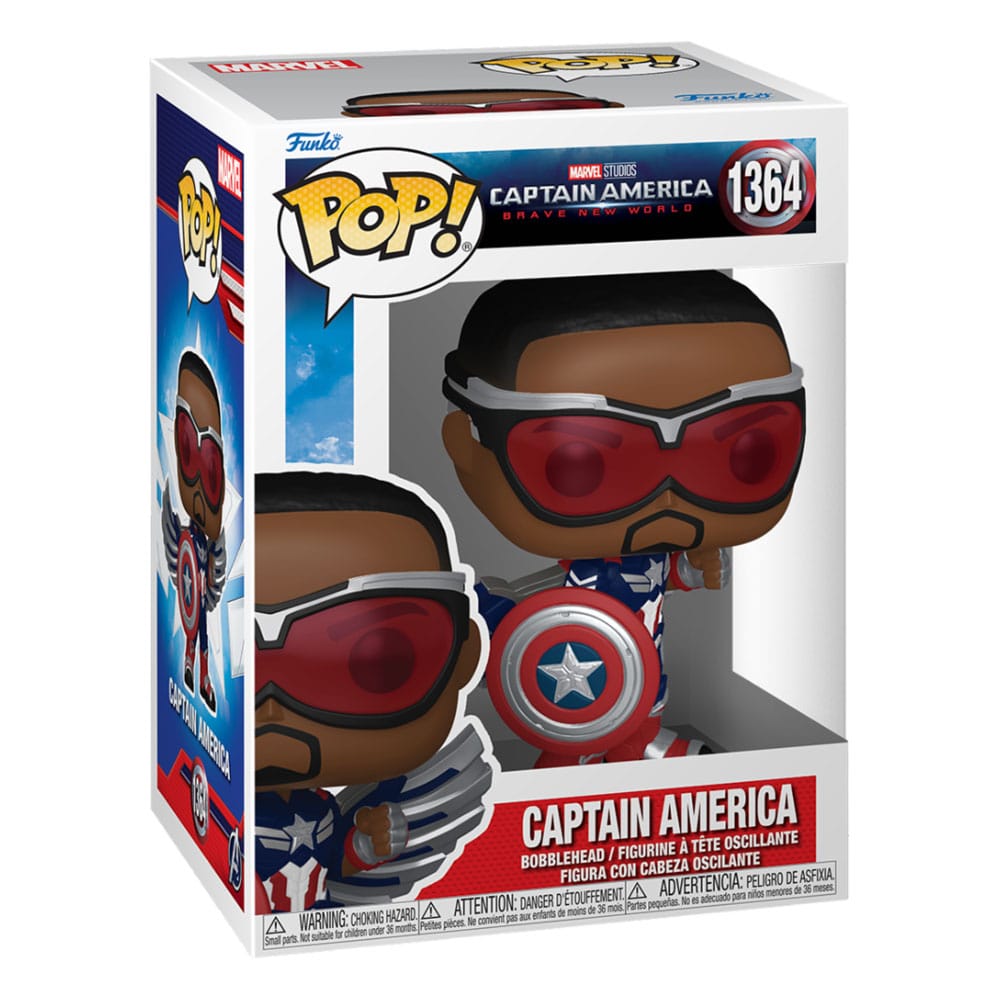 Captain America Brave New World POP! Movies Vinyl Figur Captain America 9 cm Image 2