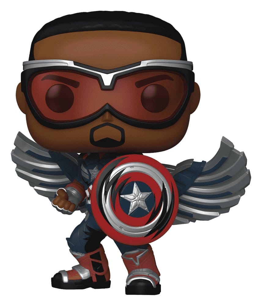 Marvel POP! Comics Vinyl Figur Captain America (Sam Wilson) (Comic Deco) Exclusive 9 cm Image