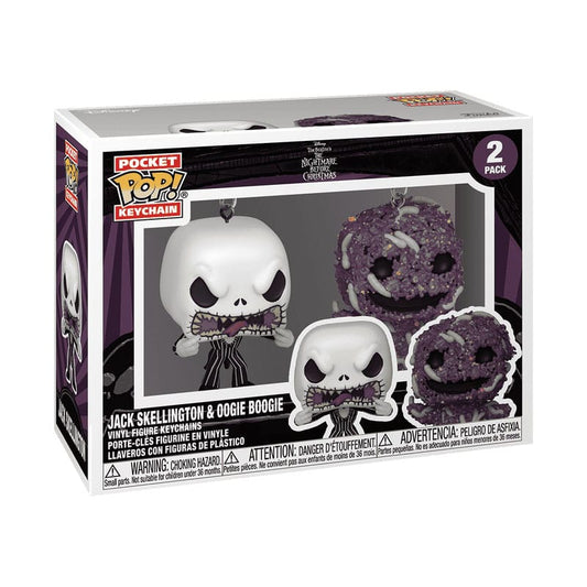 Nightmare Before Christmas POP! Vinyl Schlüsselanhänger 2er-Pack Jack/Oogie 4 cm Image 2