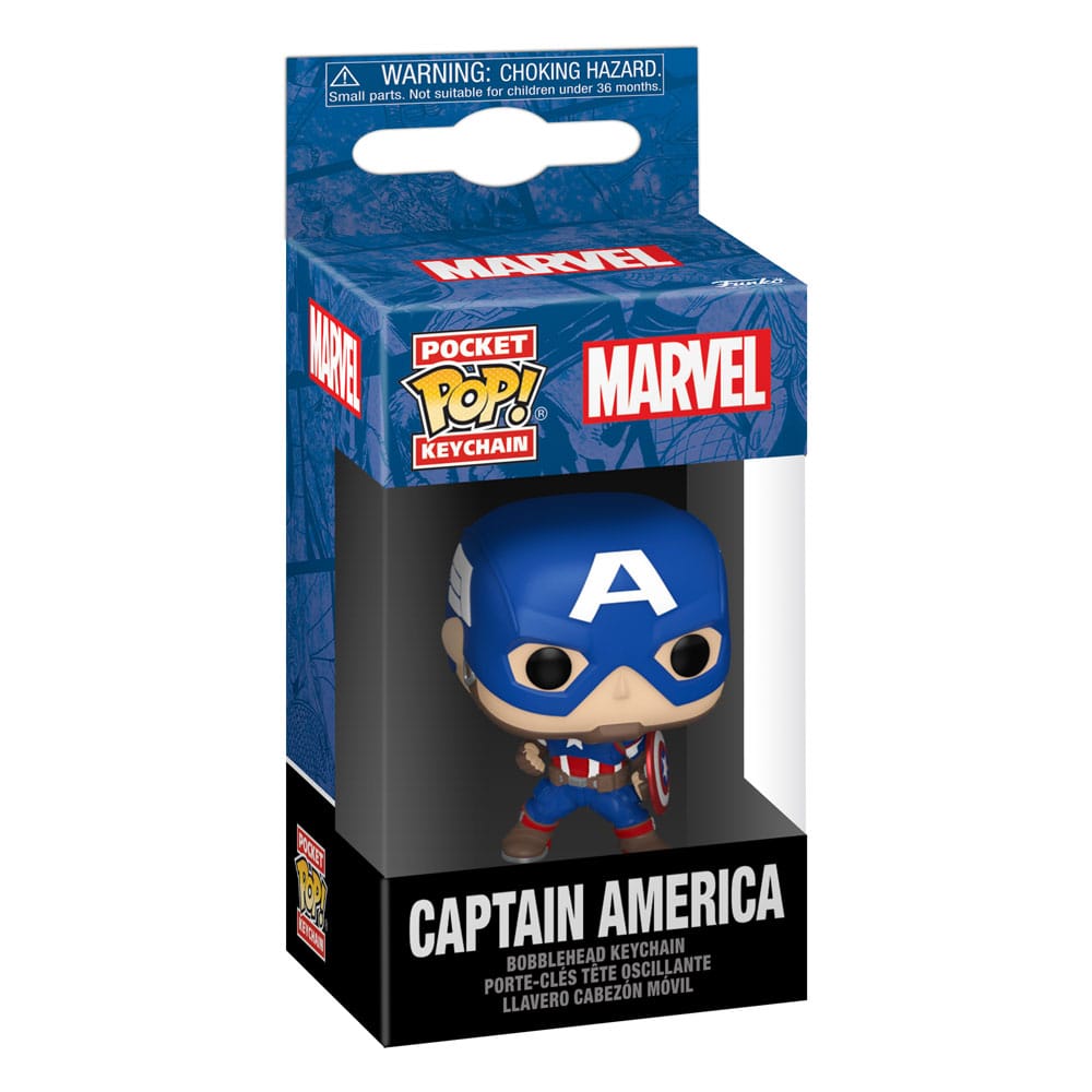 Marvel POP! Vinyl Schlüsselanhänger 4 cm New Classics - Captain America Display (12) Image 2