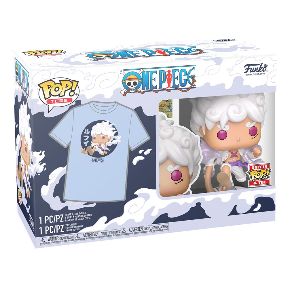 One Piece POP! & Tee Vinyl Figur & T-Shirt Set Luffy Fifth Gear Größe M Image 3