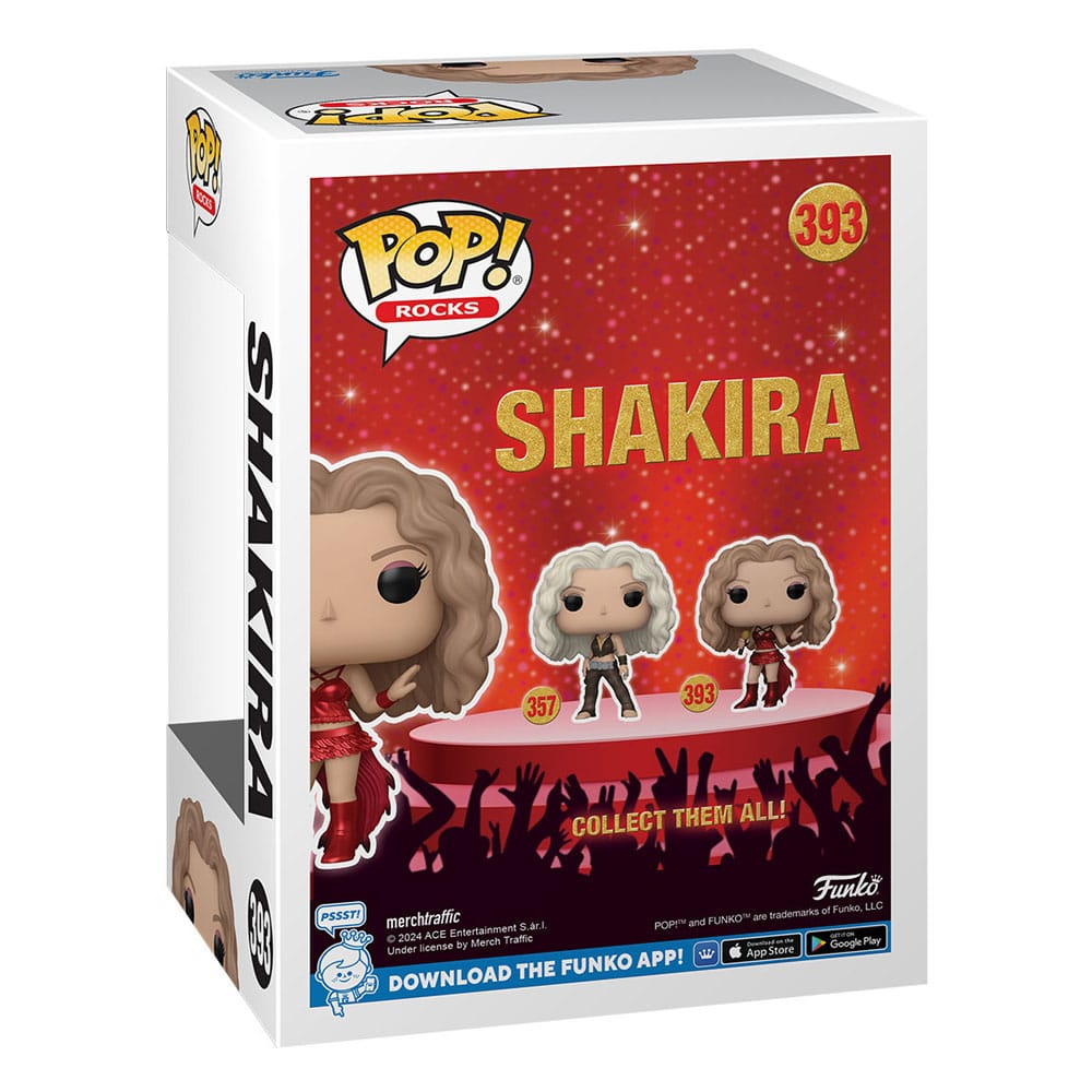 Shakira POP! Rocks Vinyl Figur Shakira(Super Bowl) (Metallic) 9 cm Image 3
