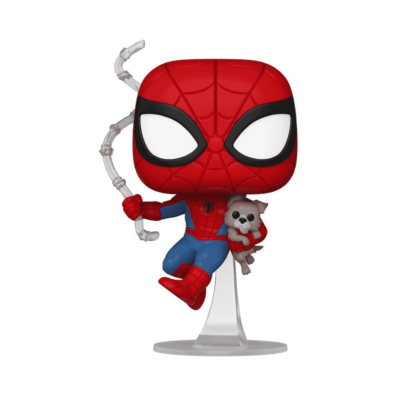 Spider-Man POP&Buddy! Movies Vinyl Figuren Spidey w/Sandwich(Dog) 9 cm Image