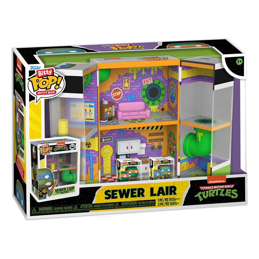 Teenage Mutant Ninja Turtles Bitty POP! Bitty Box Display mit 2 Vinyl Figuren Sewer Lair Image 7