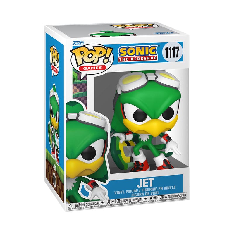 Sonic the Hedgehog POP! Games Vinyl Figur Jet the Hawk w/Board 9 cm Image 2