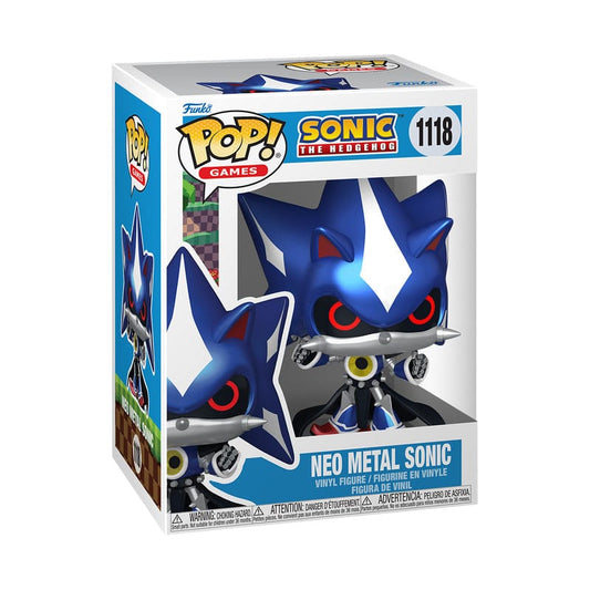 Sonic the Hedgehog POP! Games Vinyl Figur Neo Metal Sonic (MT) 9 cm Image 2