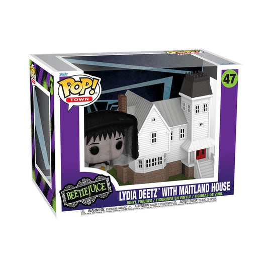 Beetlejuice POP! Town Vinyl Figur Lydia Deetz with Maitland House 9 cm Image 2
