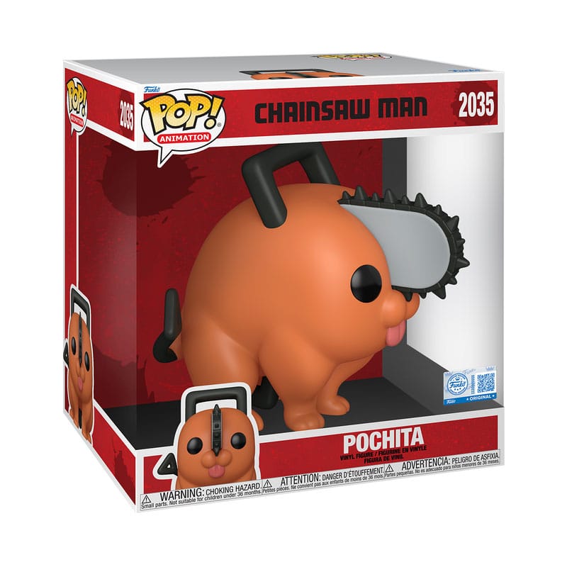 Chainsaw Man Super Sized Jumbo POP! Vinyl Figur Pochita 25 cm Image 2