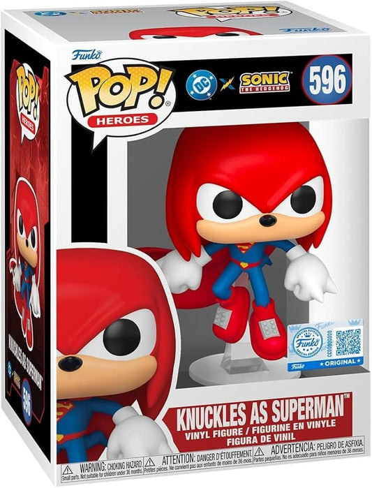 DC x Sonic the Hedgehog POP! Heroes Vinyl Figur Knuckles as Superman 9 cm Image 2