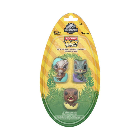 Jurassic Park Pocket POP! Vinyl Figuren Easter Egg 3-Pack Dinos 4 cm Image 2