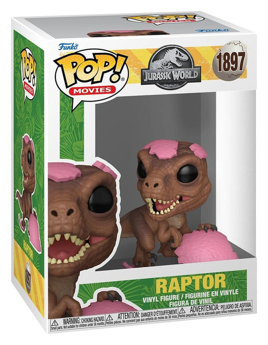 Jurassic Park POP! Movies Vinyl Figur SPRG- Raptor 9 cm Image 2