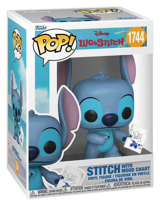 Lilo & Stitch POP! Vinyl Figur Stitch with Mood Chart w/Chase 9 cm Sortiment (6) Image 2
