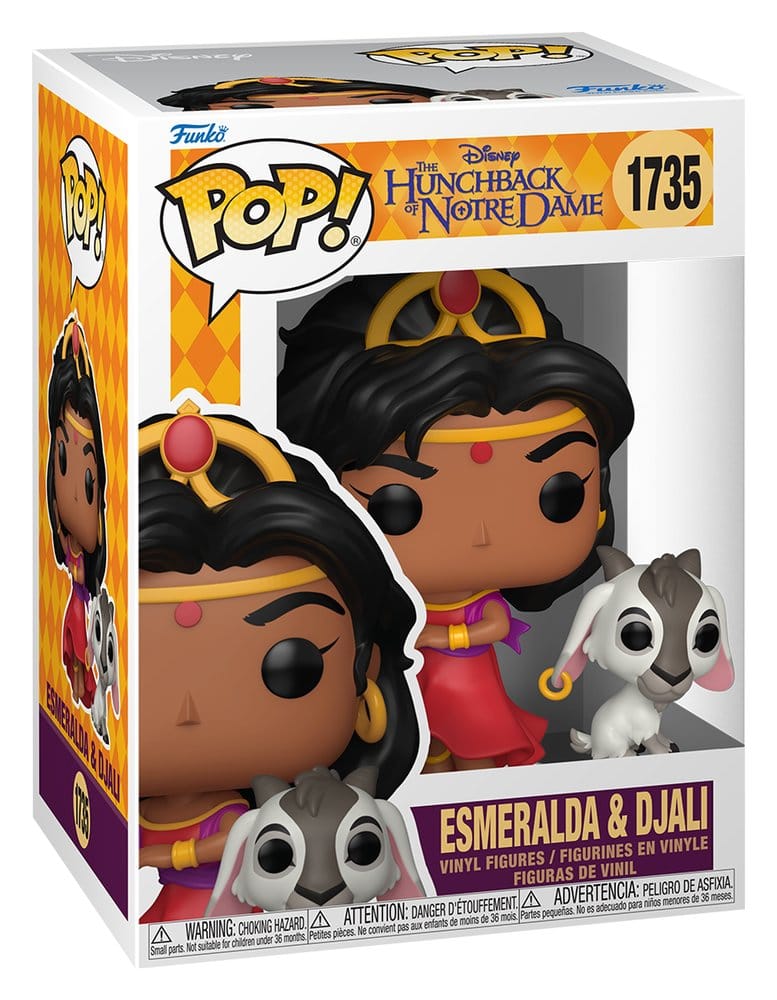 Der Glöckner von Notre Dame POP! Vinyl Figur Esmeralda & Djali 9 cm Image 2