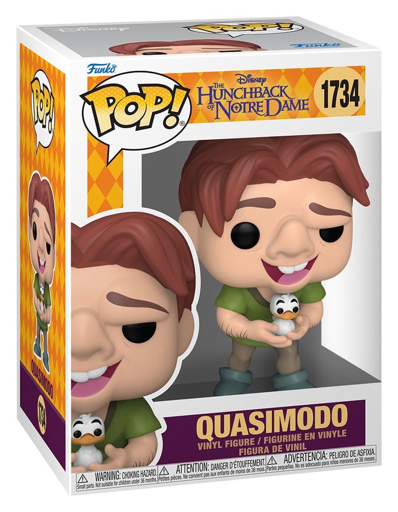 Der Glöckner von Notre Dame POP! Vinyl Figur Quasimodo with Bird 9 cm Image 2