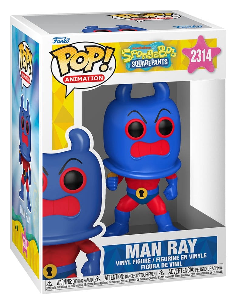 SpongeBob Schwammkopf POP! Animation Vinyl Figur Man Ray 9 cm Image 2