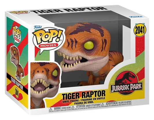 Jurassic Park POP! Movies Vinyl Figur Tiger Raptor 9 cm Image 2