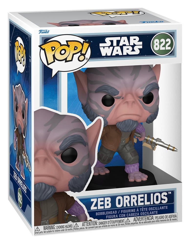 Star Wars: The Mandalorian and Grogu POP! Vinyl Wackelkopf-Figur Zeb Orrelios 9 cm Image 2
