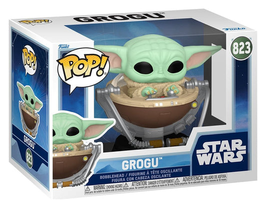 Star Wars: The Mandalorian and Grogu POP! Vinyl Wackelkopf-Figur Grogu in Pram 9 cm Image 2