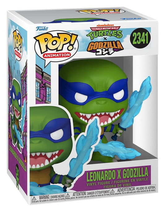 Godzilla x Turtles POP! Animation Vinyl Figur Leonardo X Godzilla 9 cm Image 2
