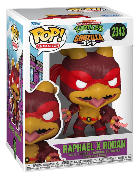 Godzilla x Turtles POP! Animation Vinyl Figur Raphael X Rodan 9 cm Image 2