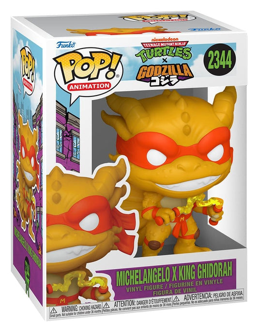 Godzilla x Turtles POP! Animation Vinyl Figur Michelangelo X Ghidorah 9 cm Image 2