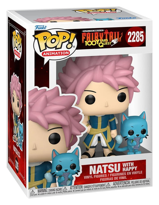 Fairy Tail-100 Years Quest POP! Animation Vinyl Figur Natsu & Happy 9 cm Image 2