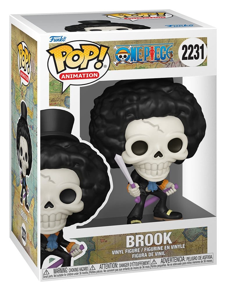 One Piece POP! Animation Vinyl Figur Brook (Refresh) 9 cm Image 2