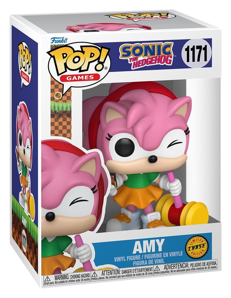 Sonic - The Hedgehog POP! Games Vinyl Figuren Amy Rose with Piko Hammer with Chase 9 cm Sortiment (6) Image 5