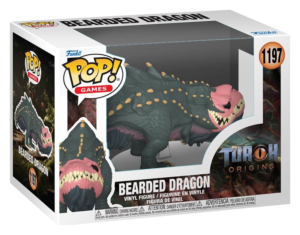 Turok POP! Games Vinyl Figur Bearded Dragon 9 cm Image 2