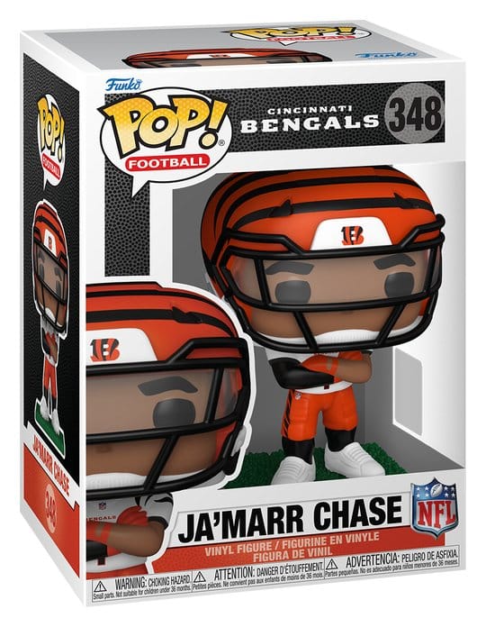 NFL POP! Vinyl Figur : Bengals- Ja'Marr Chase (clear visor) 9 cm Image 2