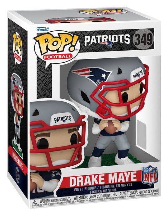 NFL POP! Vinyl Figur Drake Maye 9 cm Image 2