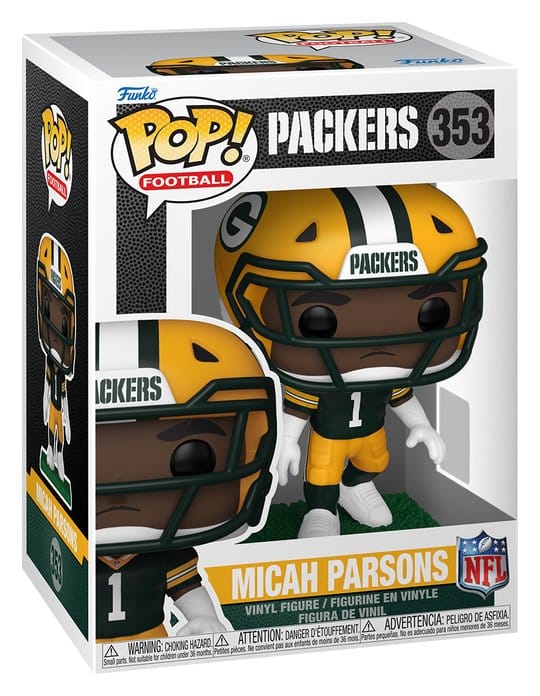 NFL POP! Vinyl Figur : Packers - Micah Parsons 9 cm Image 2