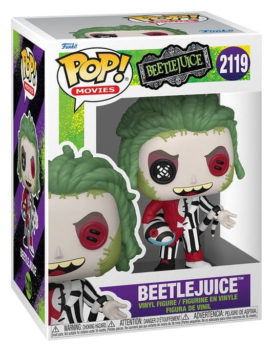 Beetlejuice POP! Movies Vinyl Figur Patchwork: Beetlejuice 9 cm Image 2