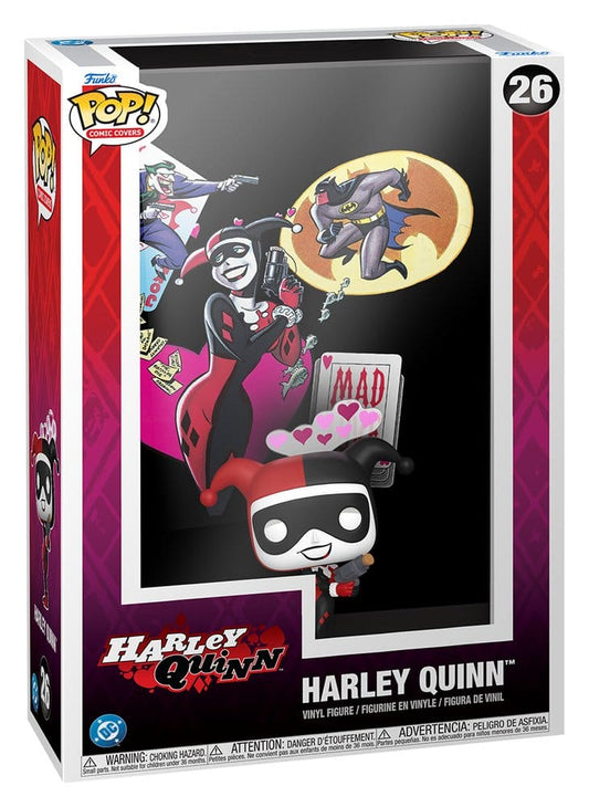 DC Comics POP! Comic Covers Vinyl Figur Harley Quinn 9 cm Image 2