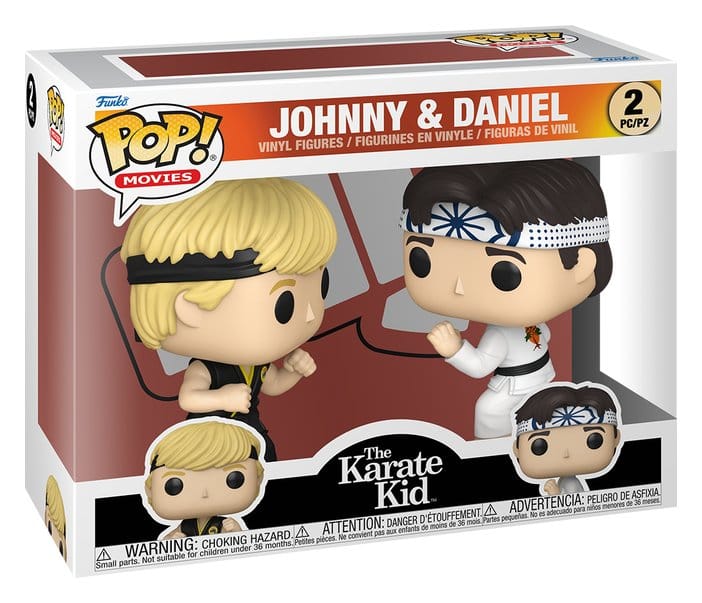 Karate Kid POP! Movies Vinyl Figuren 2er-Pack Johnny & Daniel 9 cm Image 2