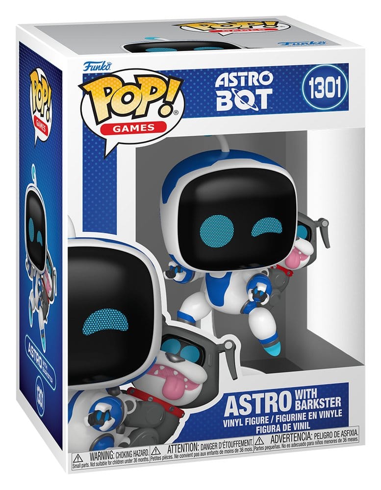 Astro Bot POP! Games Vinyl Figur Astro with Barkster 9 cm Image 2