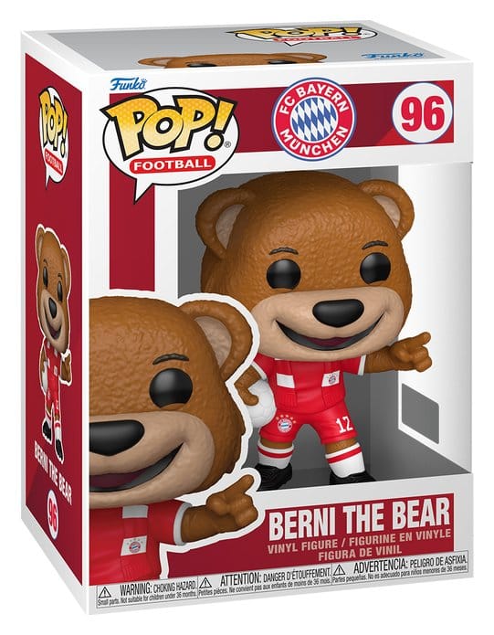 FC Bayern München POP! Football Vinyl Figur Berni der Bär 9 cm Image 2