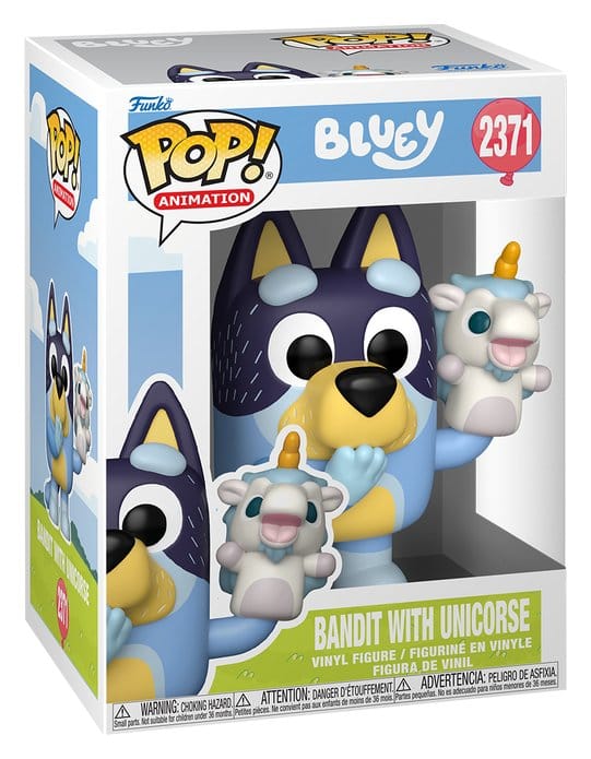 Bluey POP! Animation Vinyl Figur Bandit w/Unicourse 9 cm Image 2