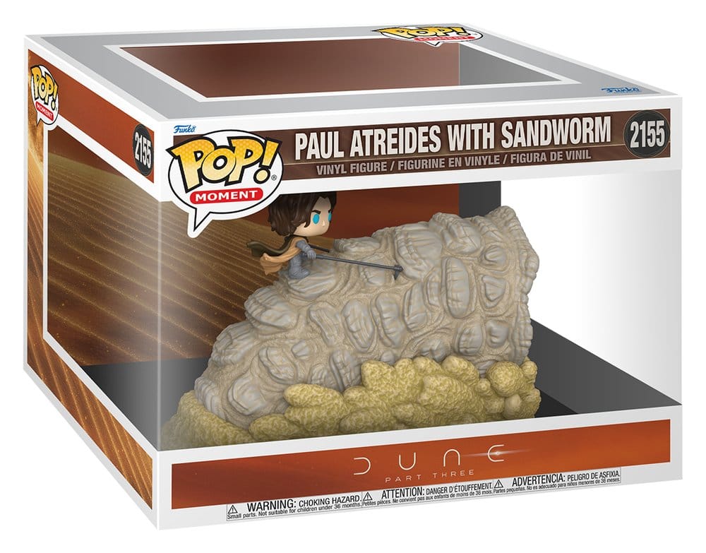 Dune: Part Three POP! Moment Vinyl Figuren Paul Atreides with Sandworm 9 cm Image 2