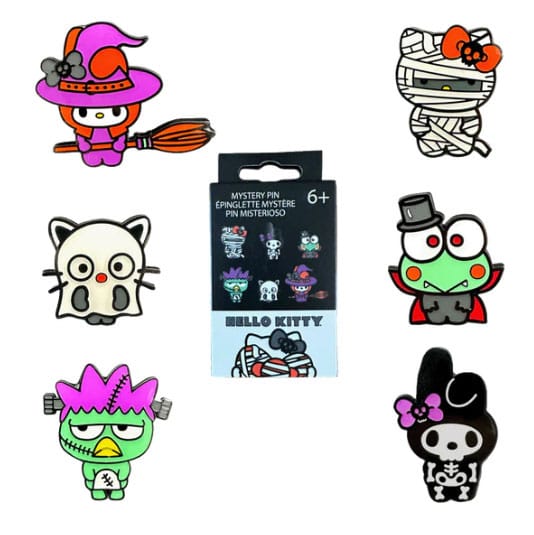 Hello Kitty by Loungefly Ansteck-Pins Blind Box Halloween Display (12) Image
