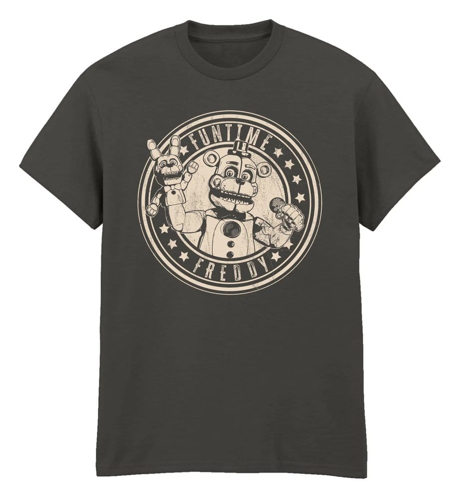 Five Nights at Freddy’s T-Shirt Funtime Freddy Distress Charcoal Größe XXL Image