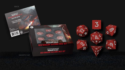 Dungeons & Dragons Premium Silicon Würfel Set Dragon Scale Red (7) Image 2